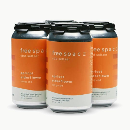 Proper Cannabis - Free Space - Apricot Elderflower CBD Seltzer 4-pack - 1