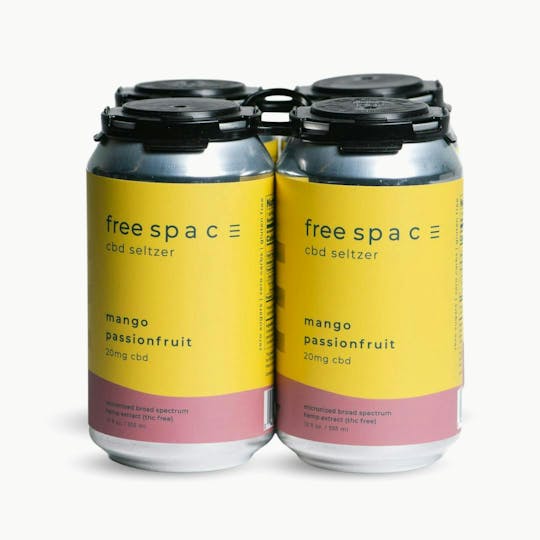 Proper Cannabis - Free Space - Mango Passionfruit CBD Seltzer 4-pack - 1