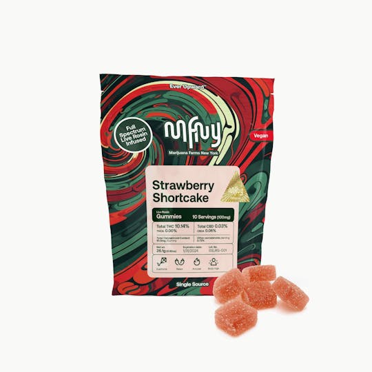 MFNY - Strawberry Shortcake Live Rosin Gummies | 100mg 10pk - 1