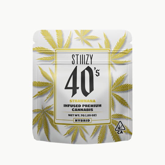 STIIIZY - - STRAWNANA - 7G 40's Infused Flower - 1