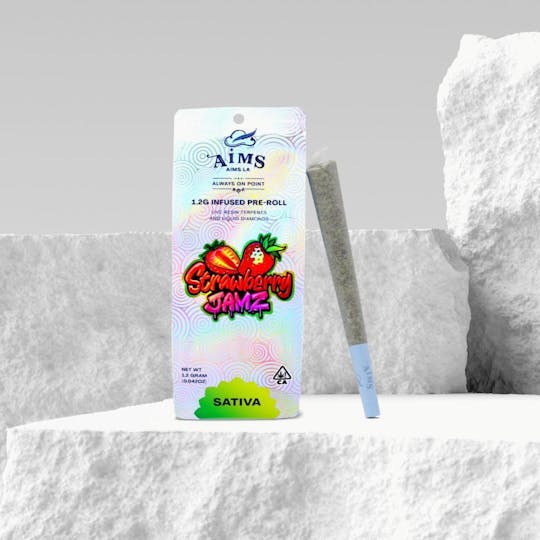 Aims Horticulture - AIMS - Strawberry Jamz Infused Joint 1.2 Grams - 1
