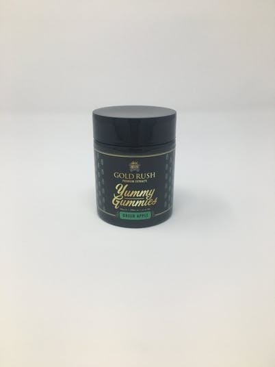 Gold Rush Premium Extracts - Yummy Gummy 100mg - Green Apple - 1