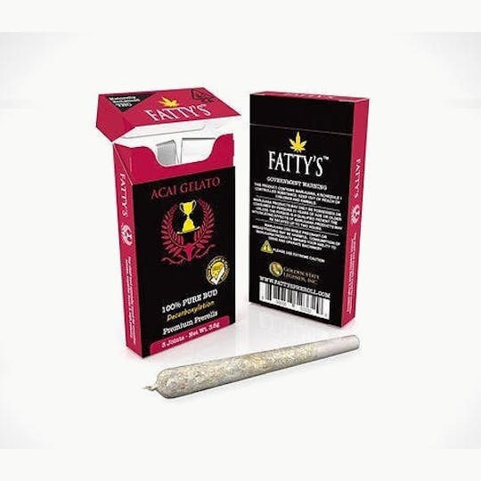 Fatty's - Acai Gelato - Fatty's Pre-Rolls 3pk (3g total) - 1