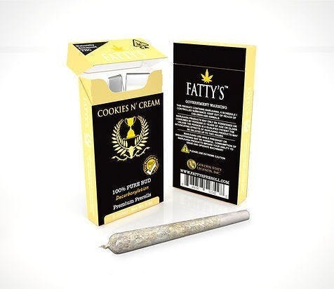 Fatty's - Cookies N' Cream - Fatty's Pre-Rolls 3pk (3g total) - 1