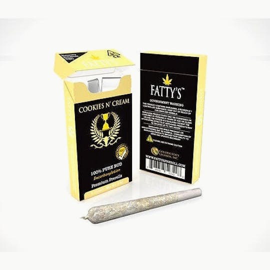 Fatty's - Cookies N' Cream - Fatty's Pre-Rolls 3pk (3g total) - 1