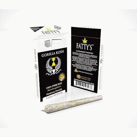 Fatty's - Gorilla Kush - Fatty's Pre-Rolls 3pk (3g total) - 1