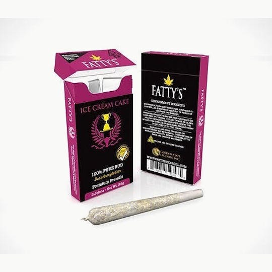 Fatty's - Ice Cream Cake - Fatty's Pre-Rolls 3pk (3g total) - 1