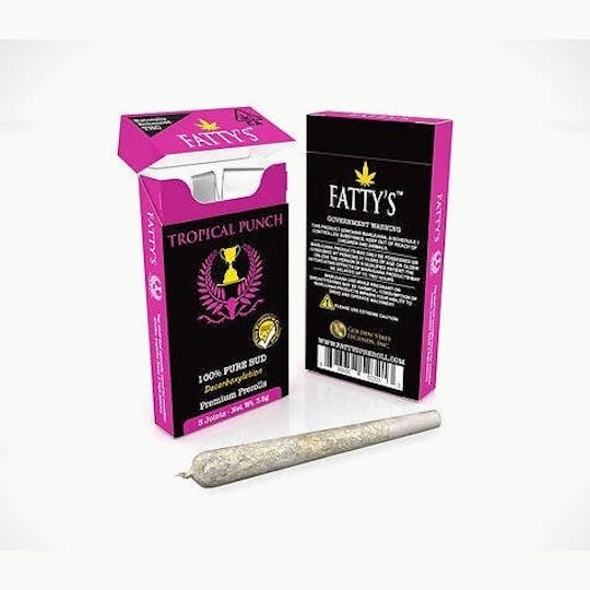 Fatty's - Tropical Punch - Fatty's Pre-Rolls 3pk (3g total) - 1
