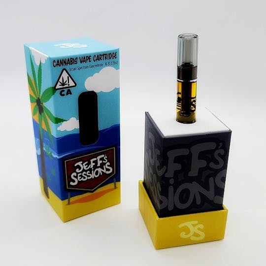 Jeff's Sessions - Jeff's Sessions Platinum Blueberry Kush 1g Distillate Vape - 1