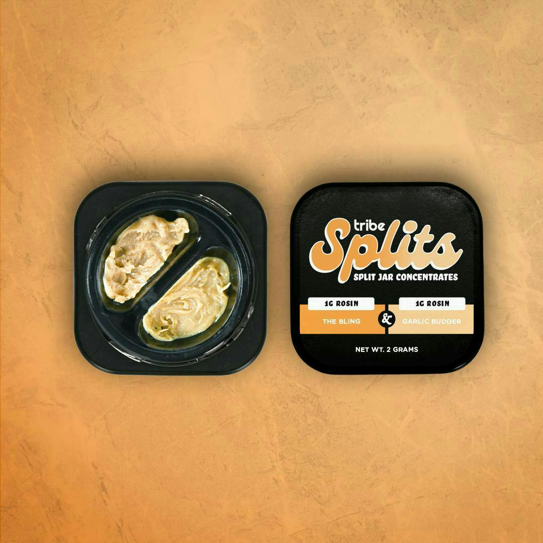 Tribe - The Bling + Garlic Budder | 2g Live Hash Rosin | Splits Concentrate - 1