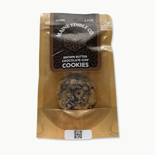 Indico - 60mg Brown Butter Chocolate Chip Cookies - The Maine Edible Co. - 1