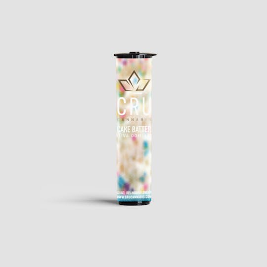 CRU Cannabis - Cake Batter (0.75G Pre-Roll) - 1