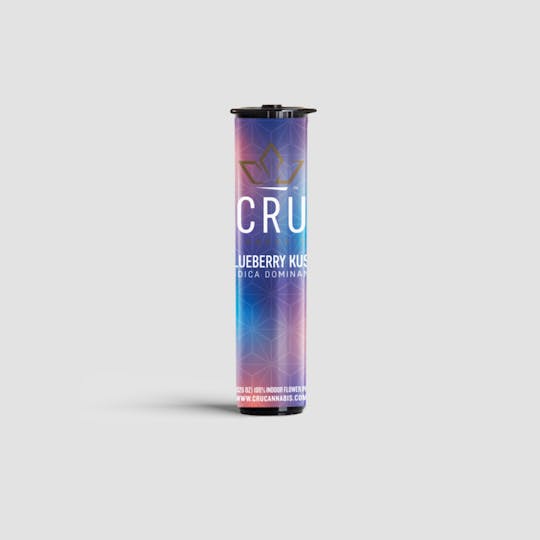 CRU Cannabis - Blueberry Kush (0.75G Pre-Roll) - 1