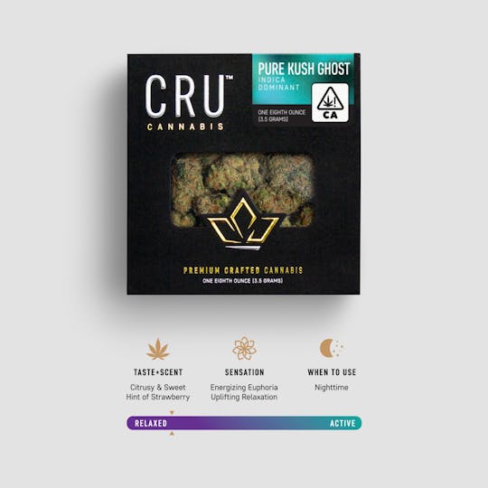 CRU Cannabis - Pure Kush Ghost (3.5 Grams) - 1