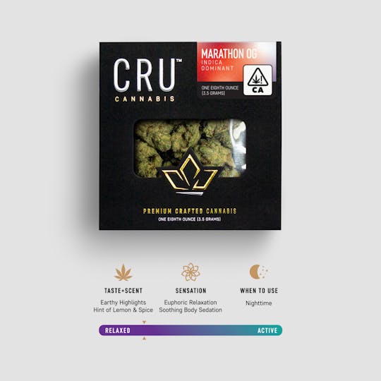 CRU Cannabis - Marathon OG (3.5 Grams) - 1
