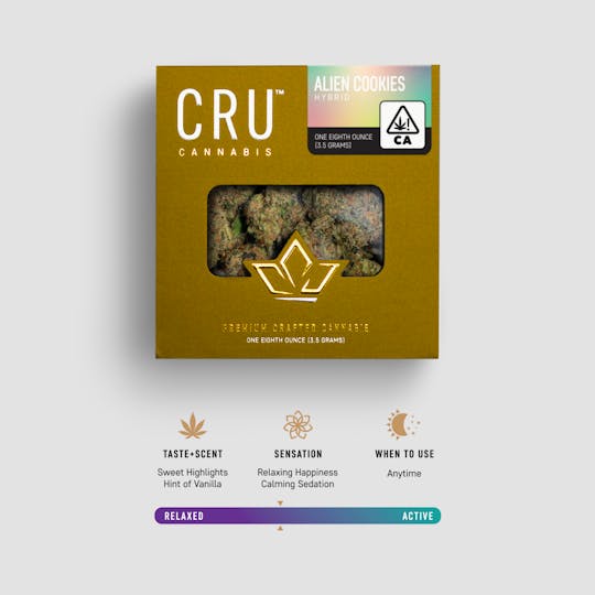 CRU Cannabis - Alien Cookies (3.5 Grams) - 1