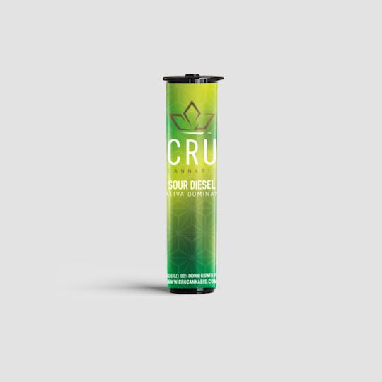 CRU Cannabis - Sour Diesel (0.75G Pre-Roll) - 1