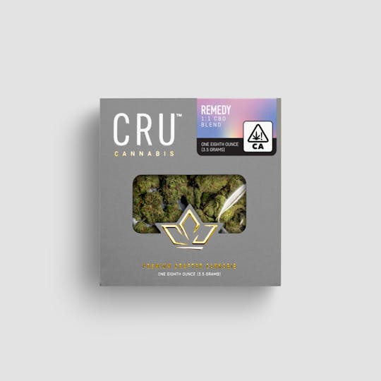 CRU Cannabis - Remedy 1:1 CBD/THC (3.5 Grams) - 1