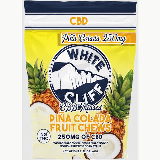 White Cliff - CBD Infused - Pina Colada Fruit Chews - 1