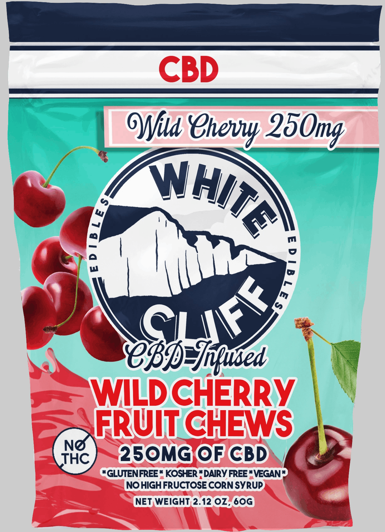 White Cliff - CBD Infused - Cherry Fruit Chews - 1