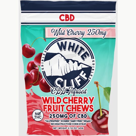 White Cliff - CBD Infused - Cherry Fruit Chews - 1