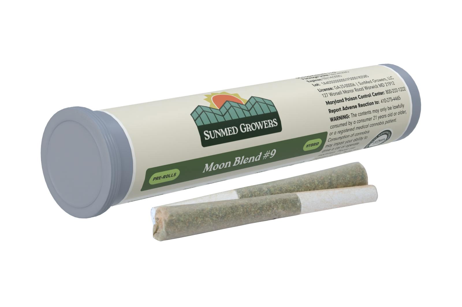 SunMed Growers - Moon Blend #9 Pre Roll 0.5g/2 Pack - 1