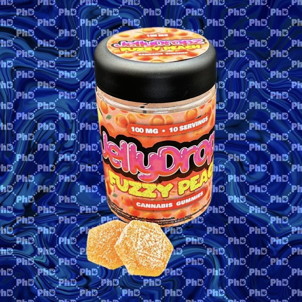 Pharmicated - Jelly Dropz Gummies - 100mg - Fuzzy Peach (I) - 1