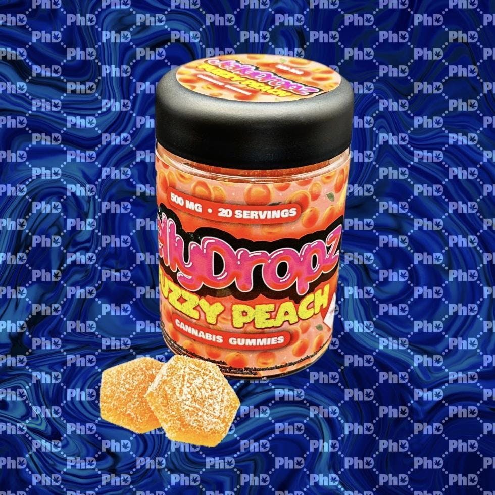 Pharmicated - Jelly Dropz Gummies - 500mg - Fuzzy Peach (H) - 1