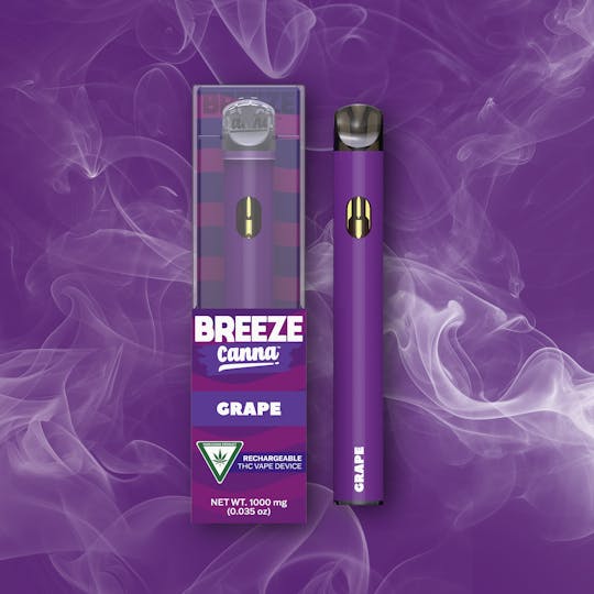 Breeze Canna - Grape - Classic 1g PLUS Vape Device — BREEZE Canna - 1