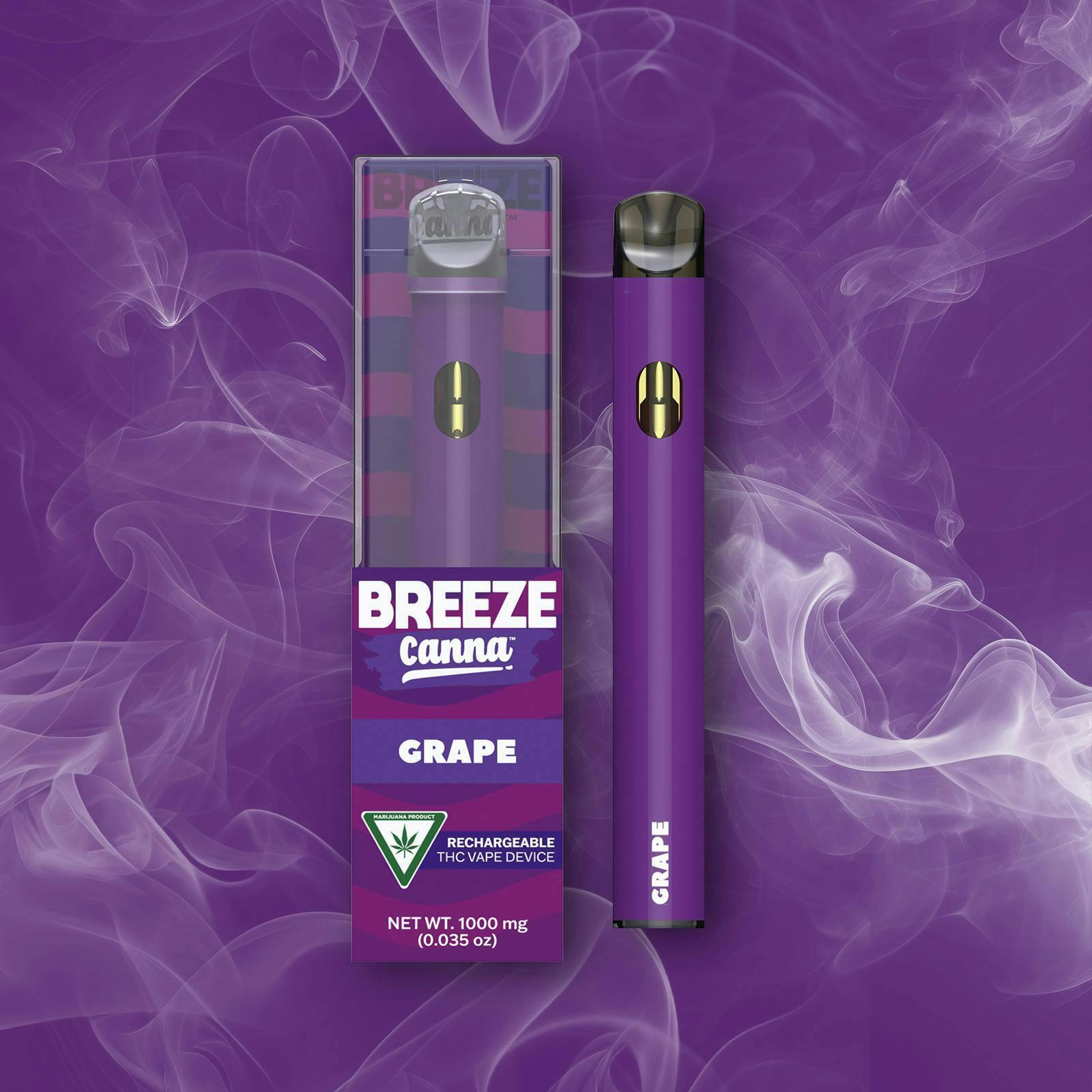 Breeze Canna - BREEZE Canna | Grape | Classic PLUS Disposable | 1g - 1