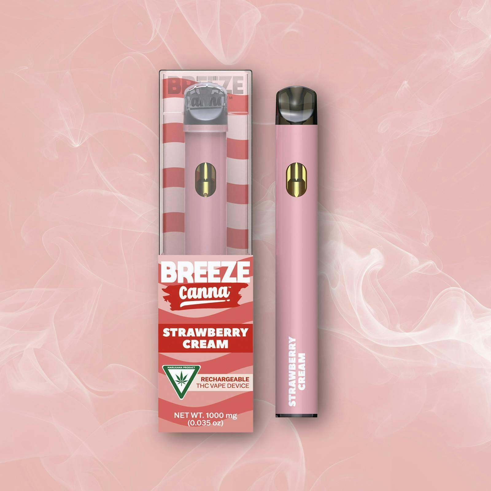 Breeze Canna - BREEZE Canna | Strawberry Cream | Classic PLUS Disposable | 1g - 1