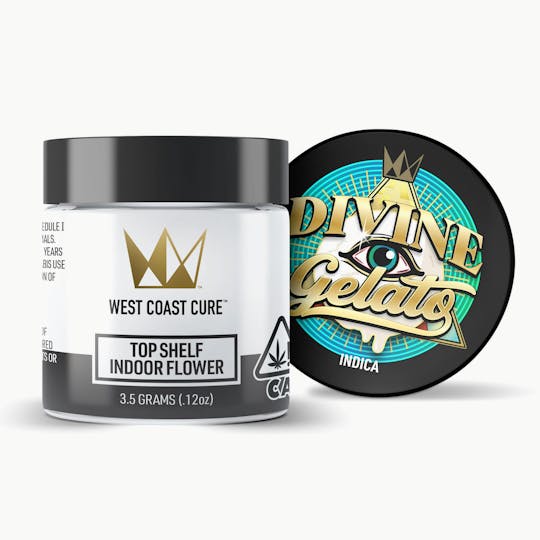 West Coast Cure - Divine Gelato - 3.5G Top Shelf Flower - 1
