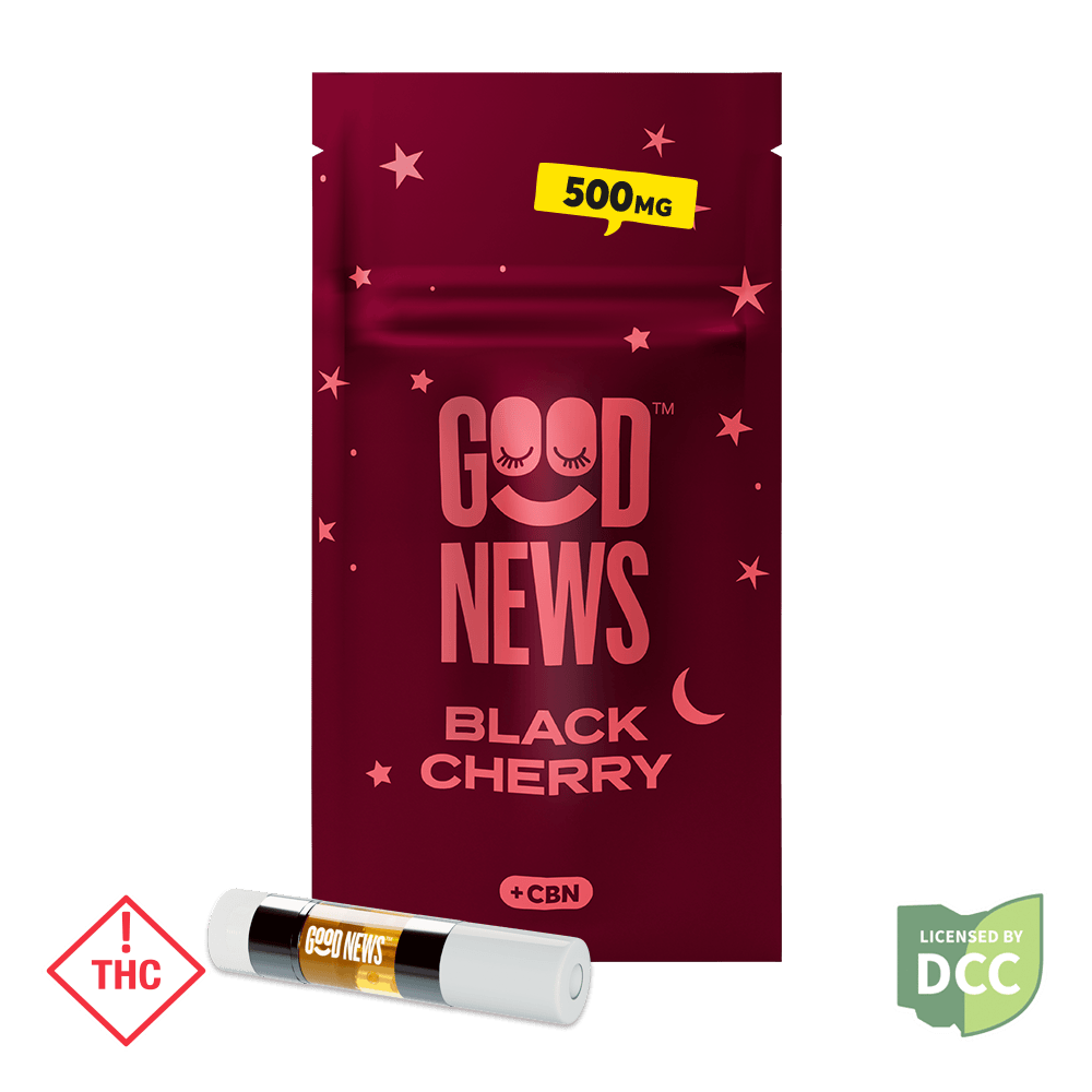 Good News - Good News | Black Cherry | 1:4 CBN:THC | Cartridge | 0.5g - 1