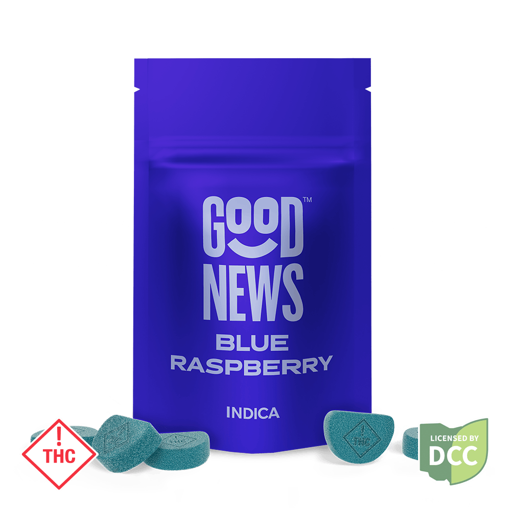 Good News - Good News | Blue Raspberry Gummies | 110mg | 10ct | 11mg/ea - 1