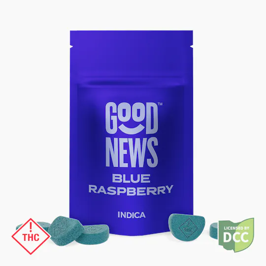 Good News - Good News | Blue Raspberry Gummies | 110mg | 10ct | 11mg/ea - 1