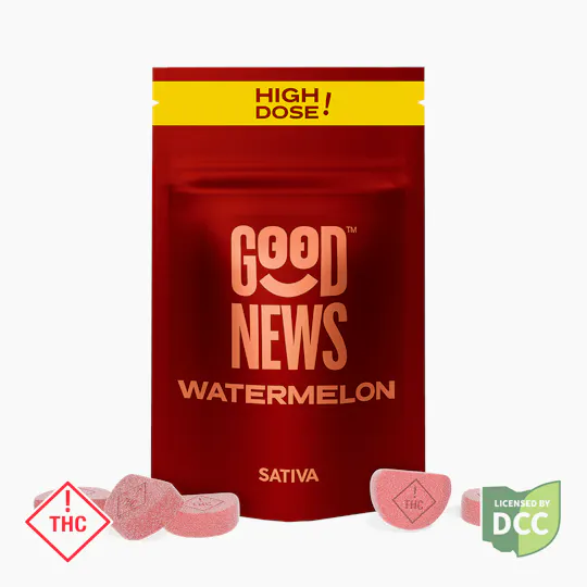 Good News - Good News | Watermelon Gummies | 110mg | 10ct | 11mg/ea - 1