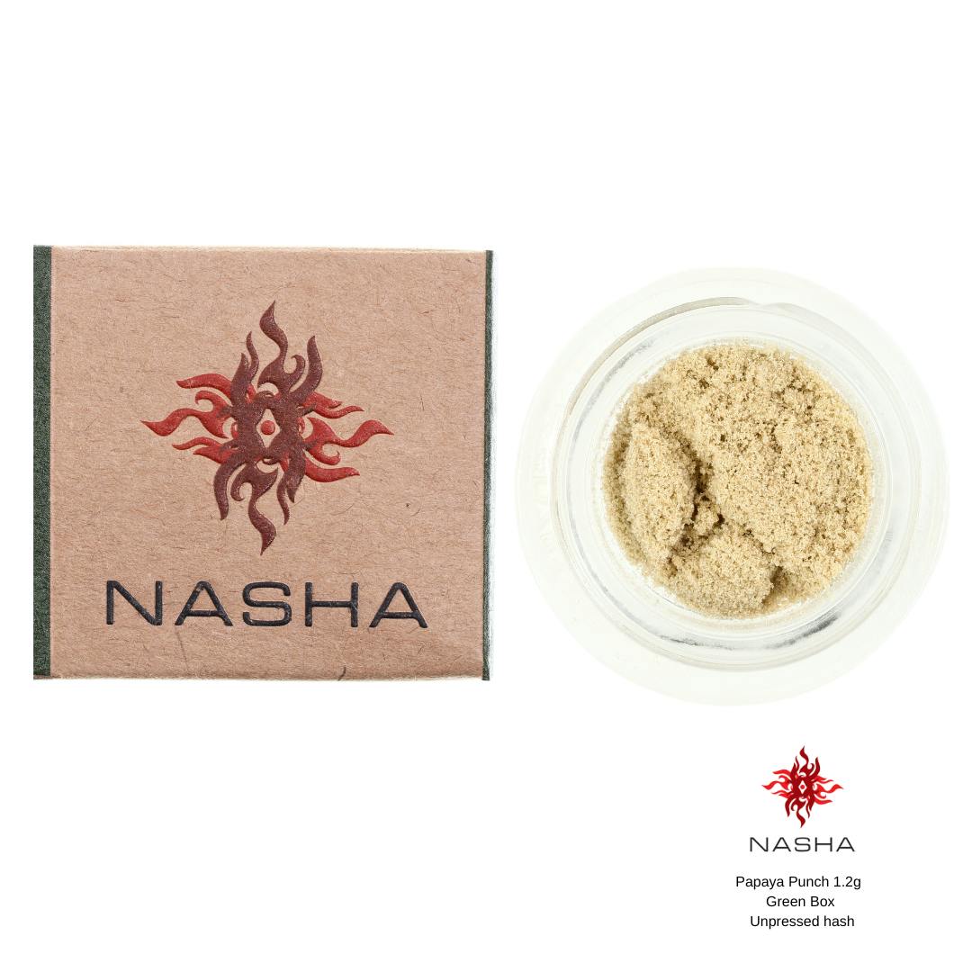 NASHA - Papaya Punch 1.2g Green Unpressed Hash - 1