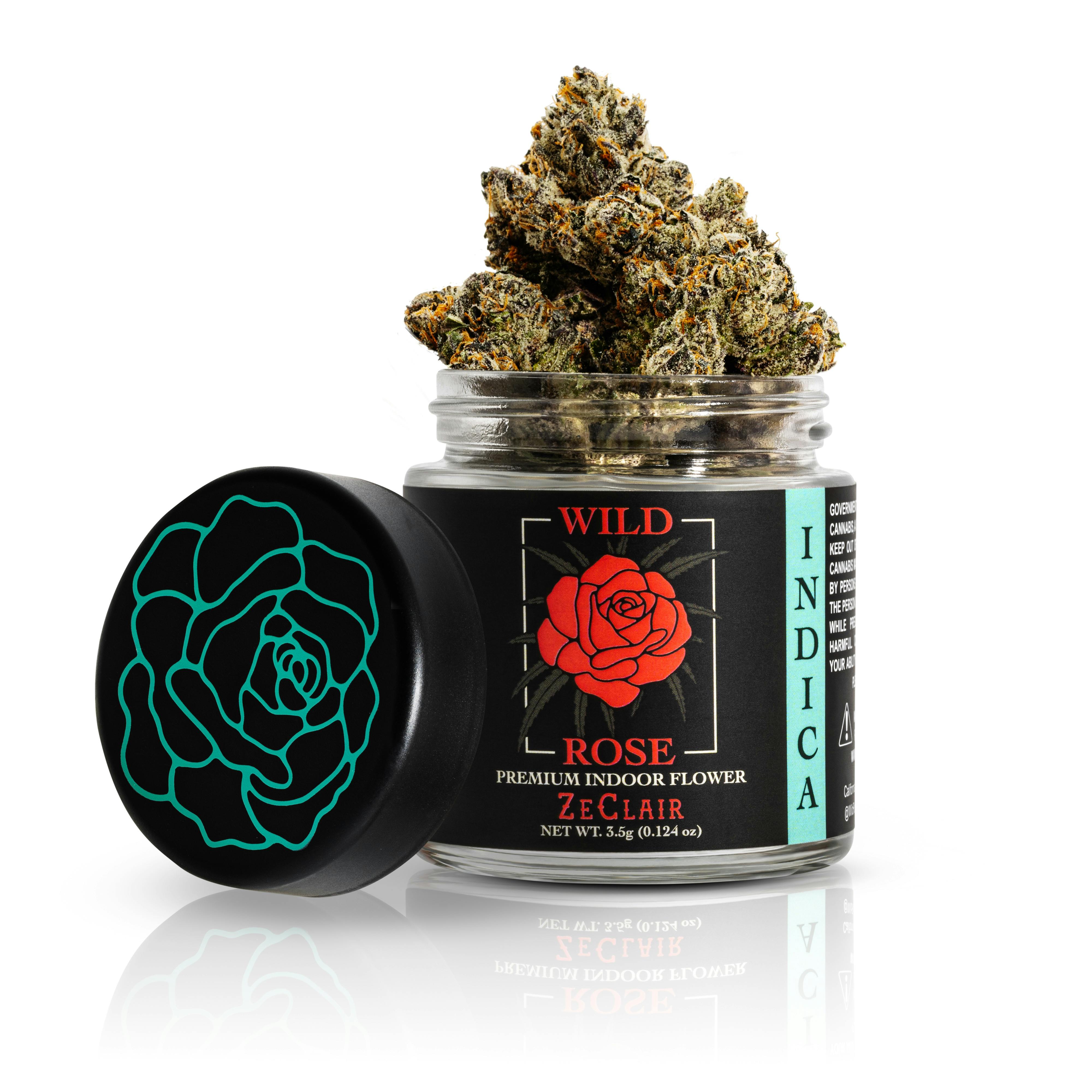 Wild Rose - Premium Indoor ZeClair - Indica Flower Jar 3.5g - 1