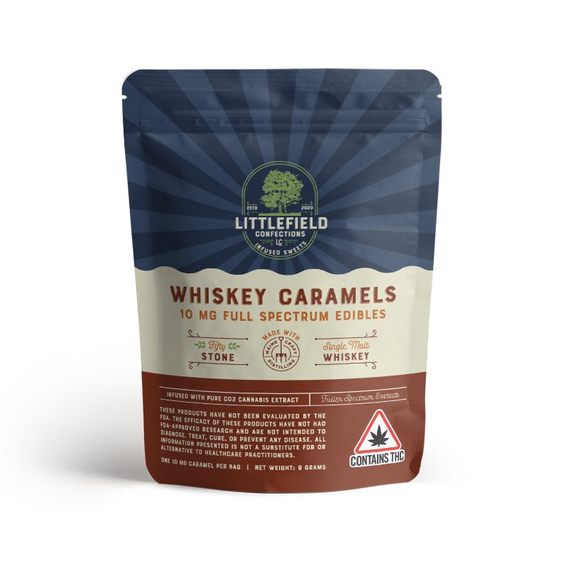 Littlefield Confections - Full Spectrum Whiskey Caramel 10mg Total - 1