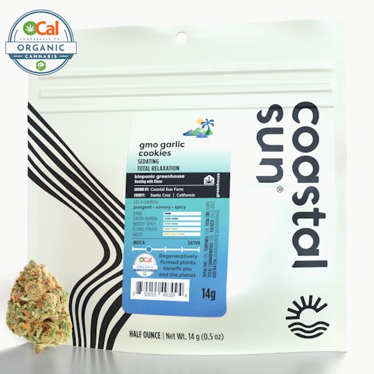 Coastal Sun - GMO Garlic Cookies Greenhouse Flower 14g - 1