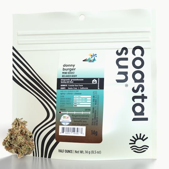 Coastal Sun - Donny Burger Greenhouse Flower 14g - 1