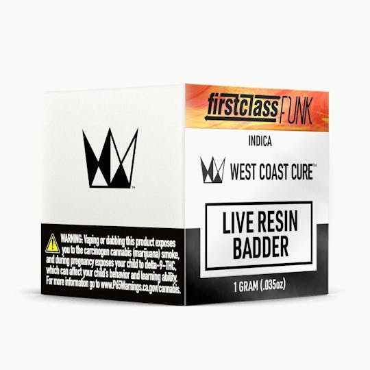 West Coast Cure - First Class Funk Live Resin Badder - 1