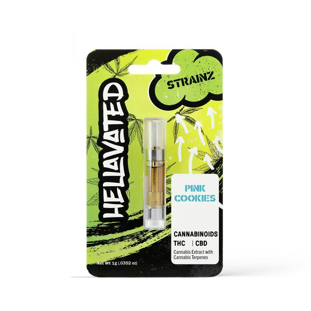 Hellavated - Pink Cookies Strainz Cartridge 1g - 1