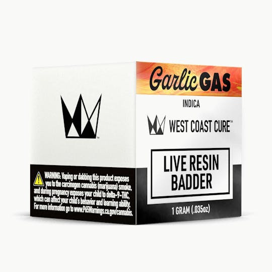 West Coast Cure - Garlic Gas Live Resin Badder - 1