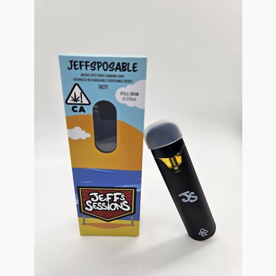 Jeff's Sessions - Jeff's Sessions GMO 1g Distillate Disposable - 1