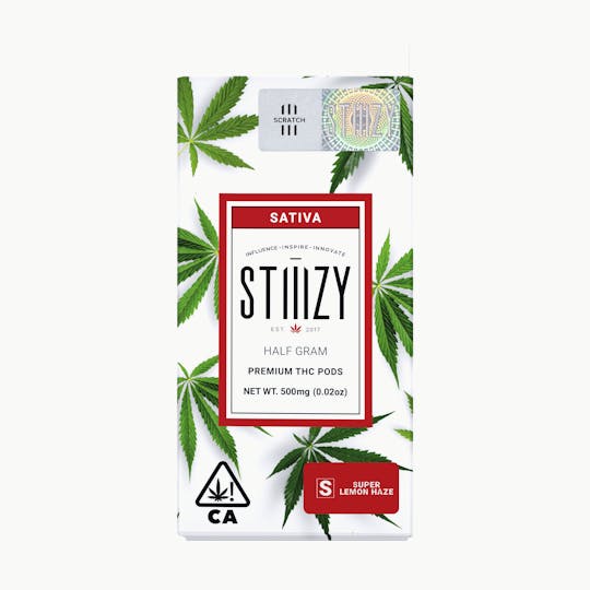 STIIIZY - Vape Cartridge - SUPER LEMON HAZE .5G Original THC Pod - STIIIZY - 1