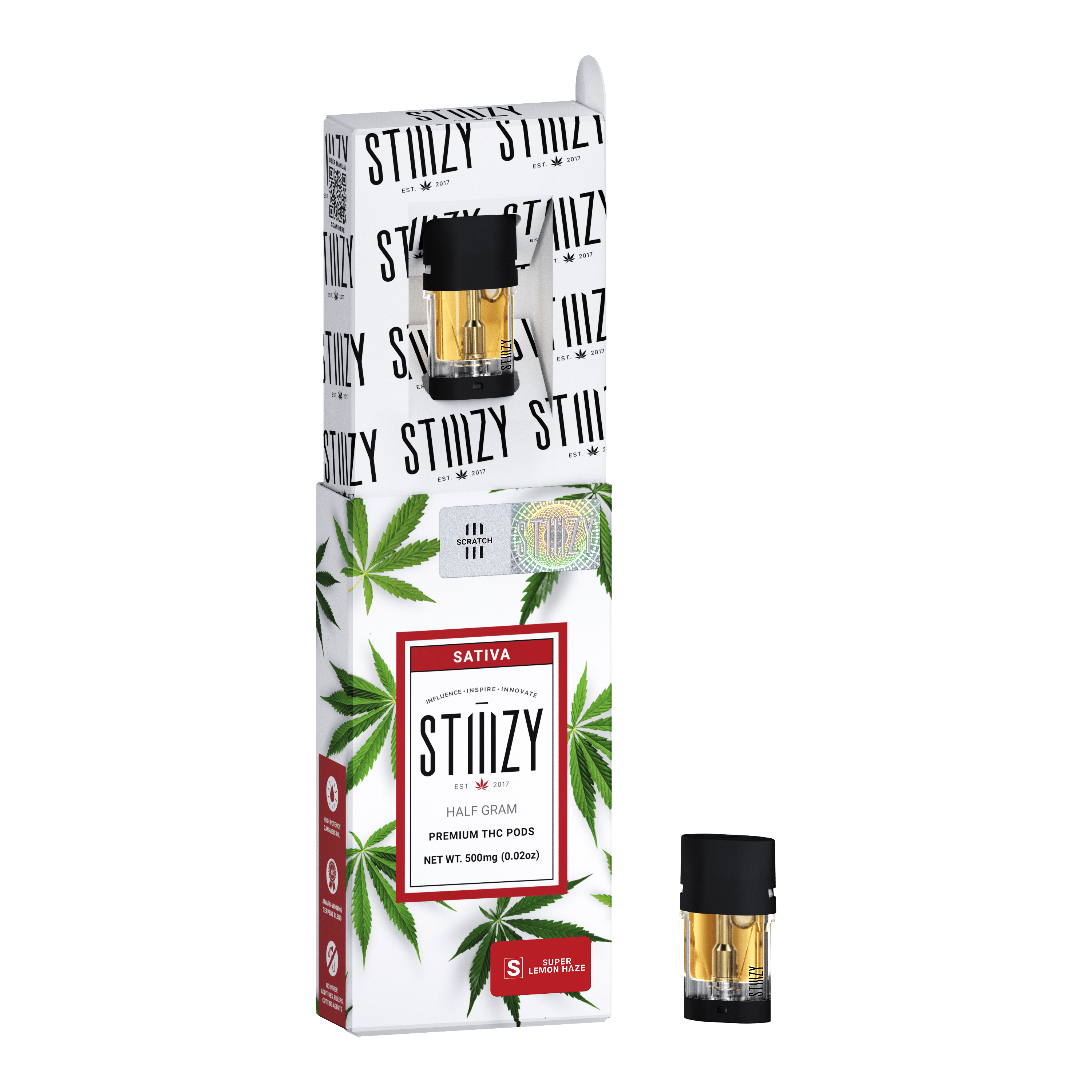 STIIIZY - Vape - SUPER LEMON HAZE PREMIUM THC POD .5G - AZ - 1