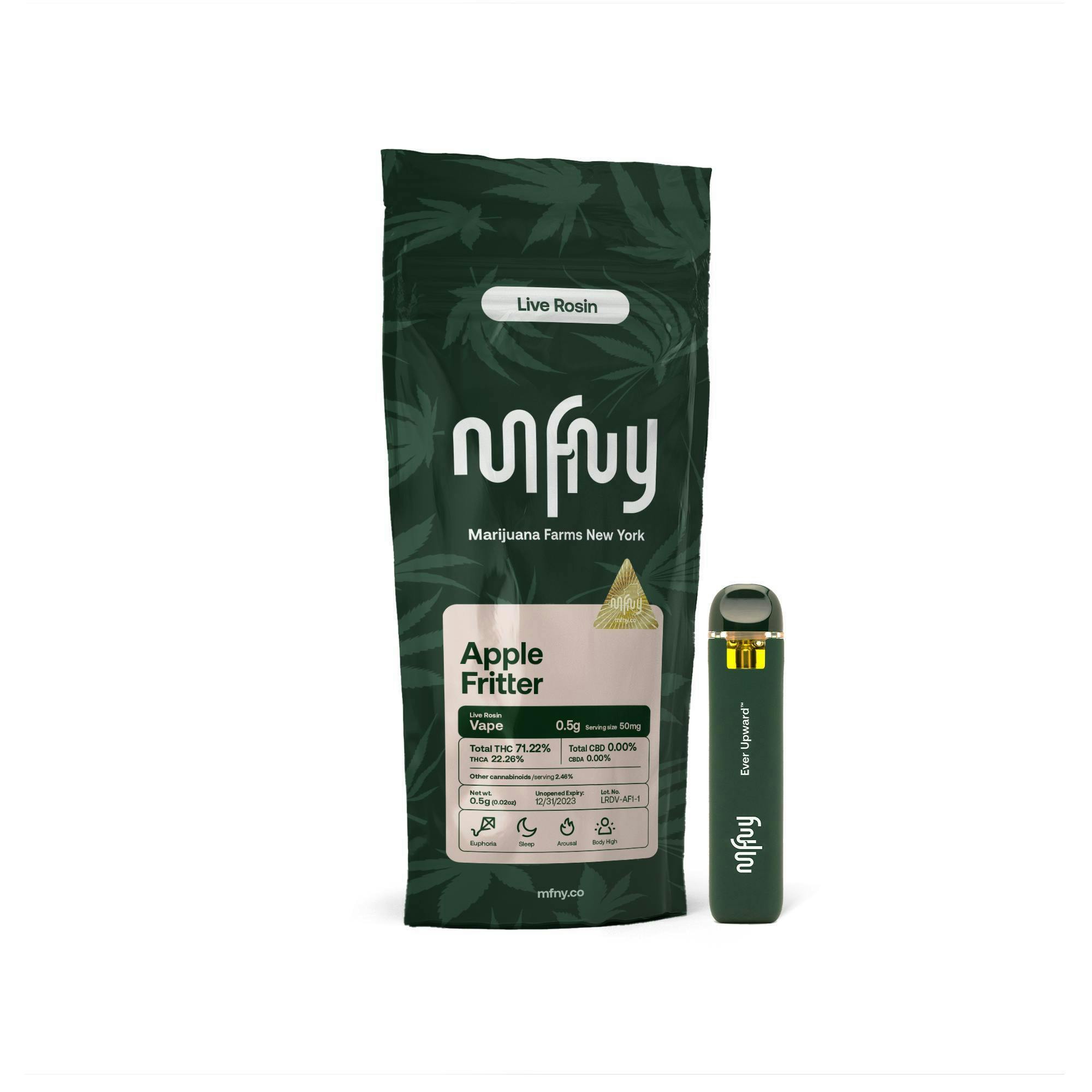 MFNY - Apple Fritter Live Rosin Disposable Vape | 0.5g - 1