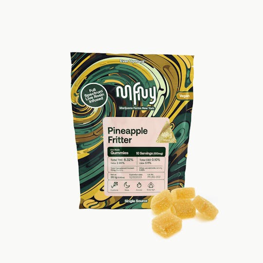 MFNY - Pineapple Fritter Live Rosin Gummies | 100mg 10pk - 1