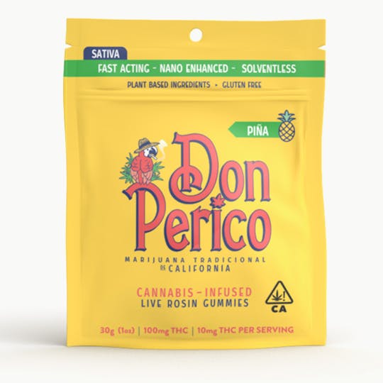 Don Perico - Don Perico - Gummies Nano Infused Live Rosin - Pina (Sativa) - 1